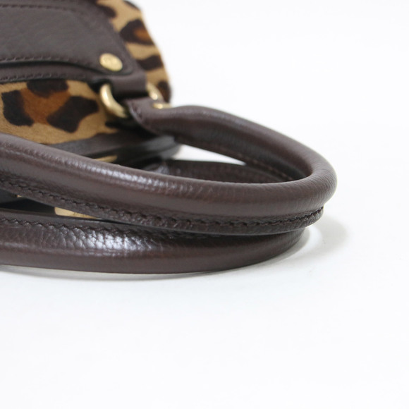 Celine Bag Handbag Brown Leopard Boogie Bag Harako Macadam Vintage - Picture 10 of 10